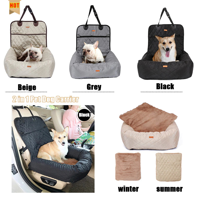 Dog Car Seat Bed - Roo Roo Pets