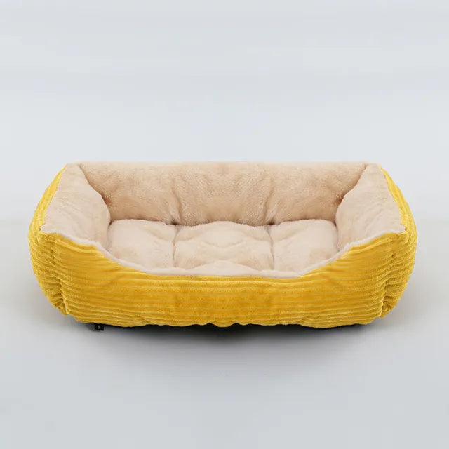 Square Plush Dog Bed - Roo Roo Pets