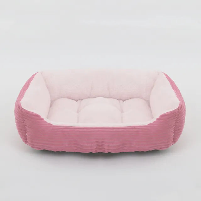Square Plush Dog Bed - Roo Roo Pets