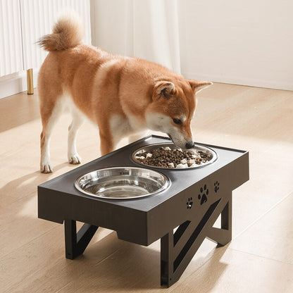 Adjustable Double Elevated Feeder - Roo Roo Pets
